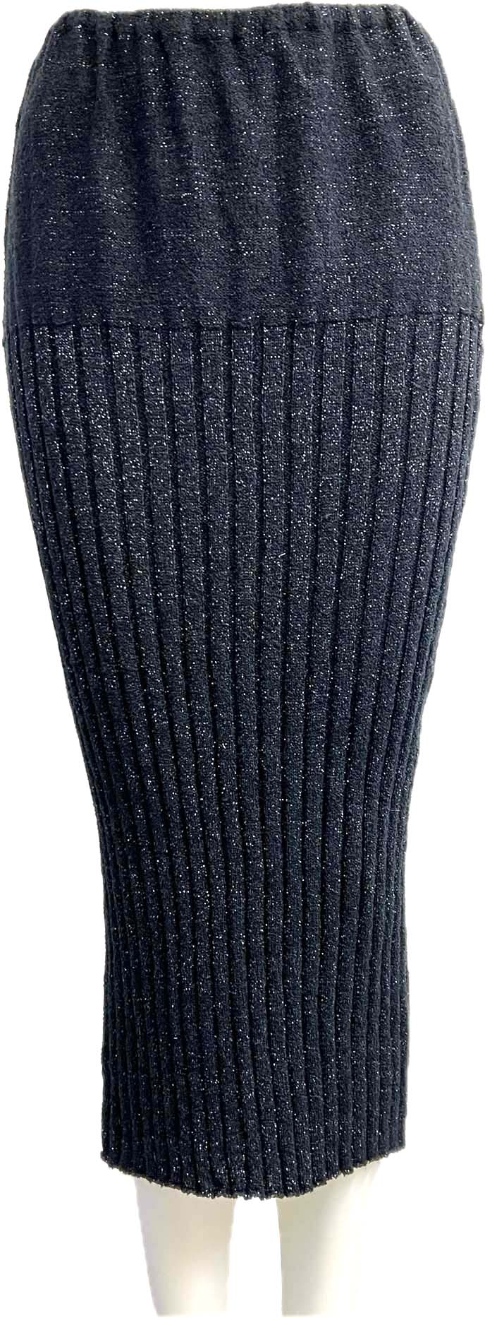 Rib Skirt black Vivian Chan Shaw
