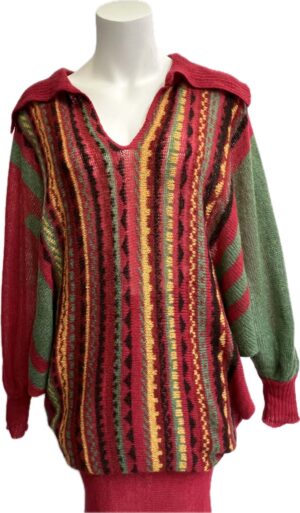 Hand loomed knit dress. Vivian Chan Shaw