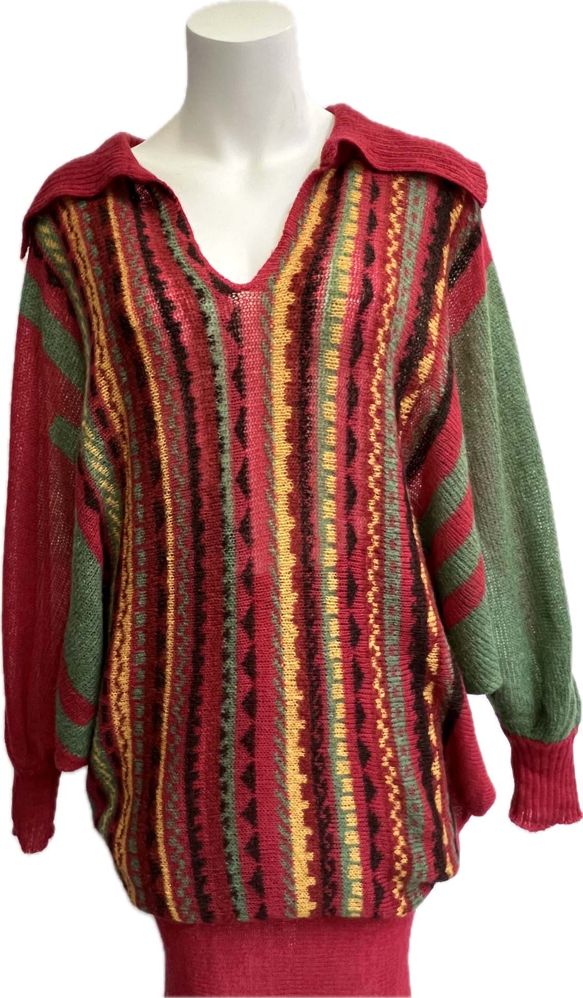 Hand loomed knit dress. Vivian Chan Shaw