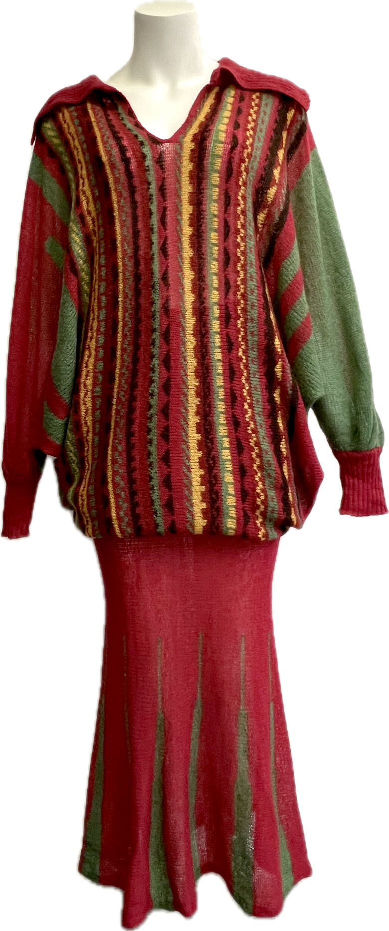 Hand loomed knit dress. Vivian Chan Shaw