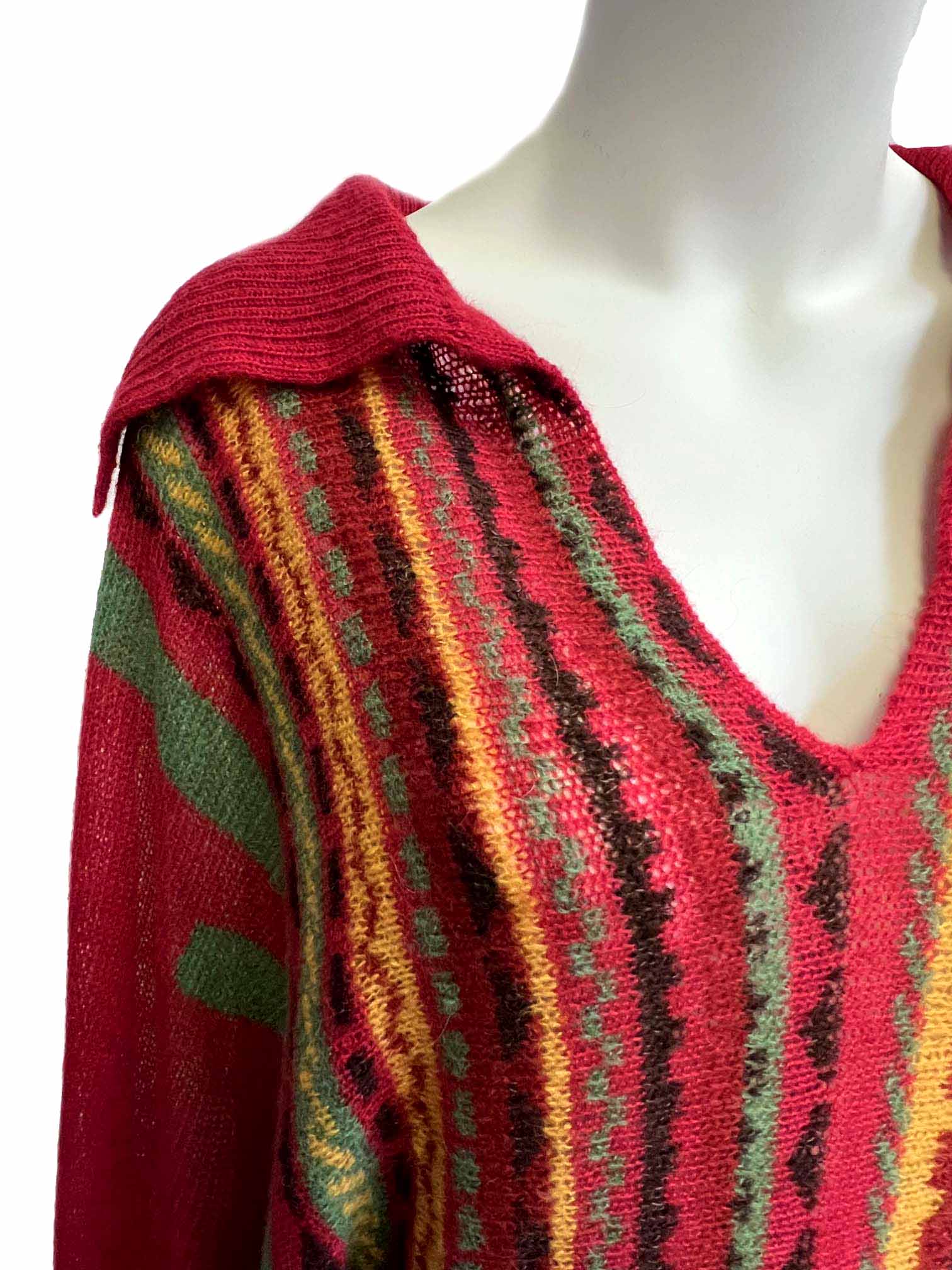 Hand loomed knit dress. Vivian Chan Shaw